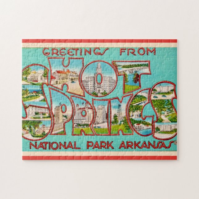 Hot Springs Arkansas 11x14 Puzzle (Horizontal)