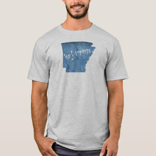 Hot Springs Arkansas Wood Grain T-Shirt