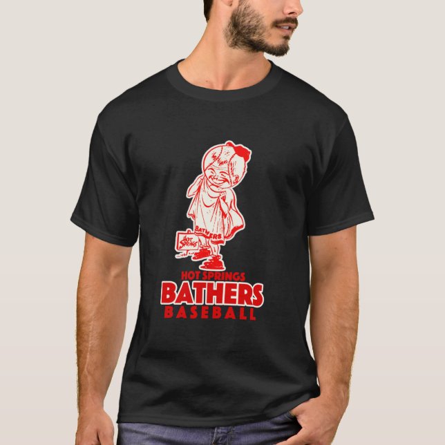 HOT SPRINGS BATHERS VINTAGE SHIRT AND STICKER  Ess (Vorderseite)
