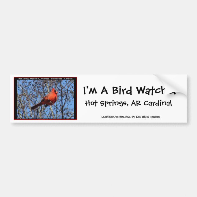 Hot Springs Bergpromenade Kardinal Geschenke Autoaufkleber (Vorne)