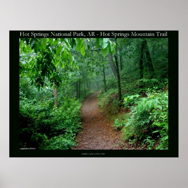 Hot Springs National Park, AR Fading Fog Poster (Vorne)
