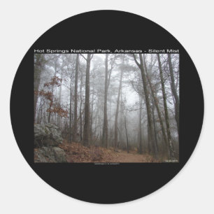 Hot Springs National Park, AR Silent Mist Geschenk Runder Aufkleber