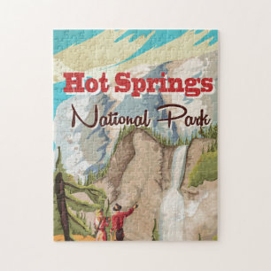 Hot Springs National Park Reiseplakat Puzzle