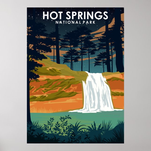 Hot Springs National Park Travel Poster (Vorne)