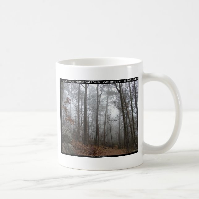 Hot Springs Nationalpark, AR Silent Mist Geschenke Kaffeetasse (Rechts)