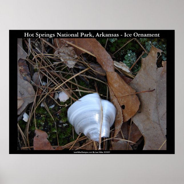 Hot Springs Nationalpark, Arkansas - Eisschmuck Poster (Vorne)