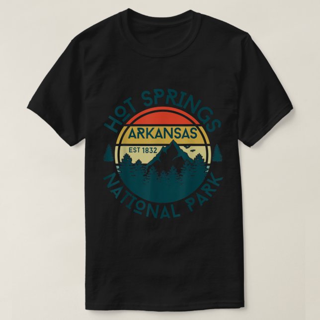Hot Springs Nationalpark Arkansas Natur Wandern T-Shirt (Design vorne)