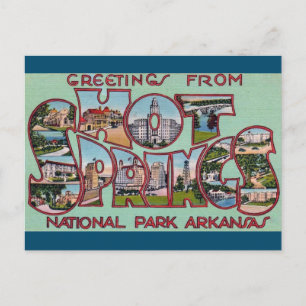 Hot Springs Nationalpark Arkansas Postcard Postkarte