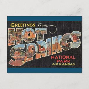 Hot Springs Nationalpark Arkansas Postcard Postkarte