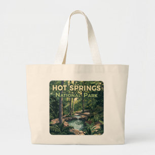 Hot Springs Nationalpark Arkansas Retro Jumbo Stoffbeutel