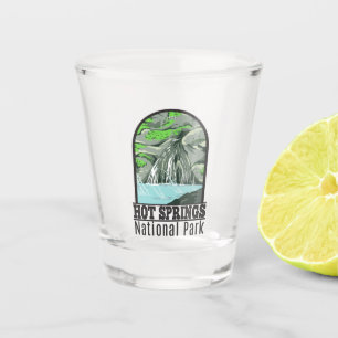 Hot Springs Nationalpark Arkansas Vintag Schnapsglas