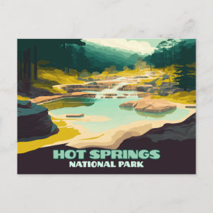Hot Springs Nationalpark Arkansas Vintage Retro Postkarte