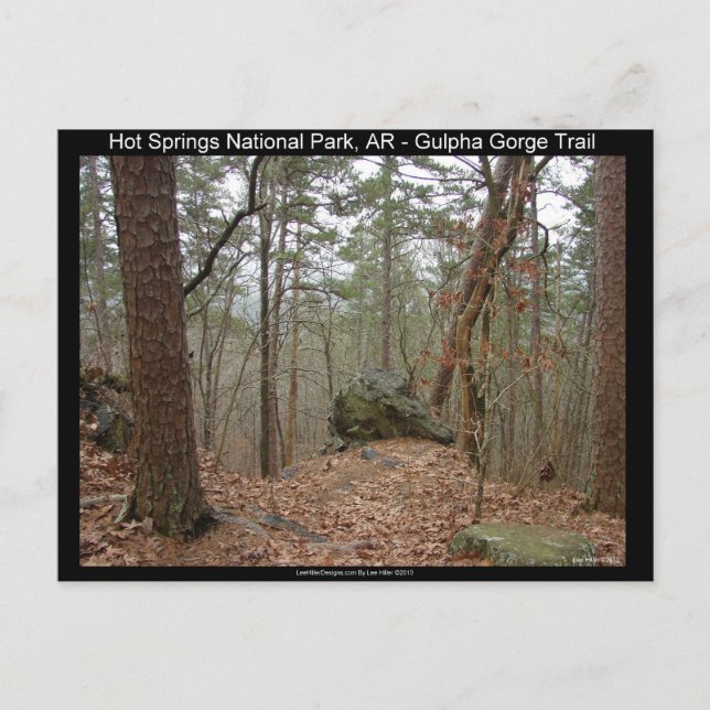 Hot Springs Nationalpark Gulpha Gorge Trail Postkarte (Vorderseite)