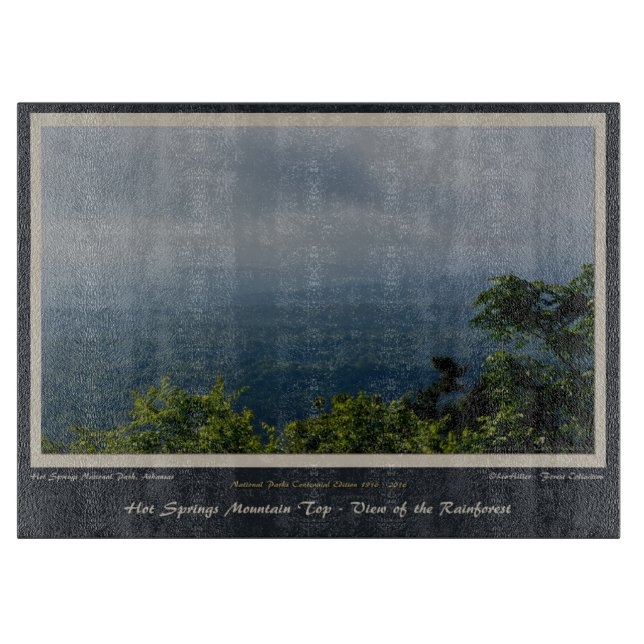 Hot Springs Nationalpark Rainforest Centennial Ed Schneidebrett (Vorderseite)