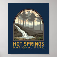 Hot Springs Nationalpark Vintages Emblem