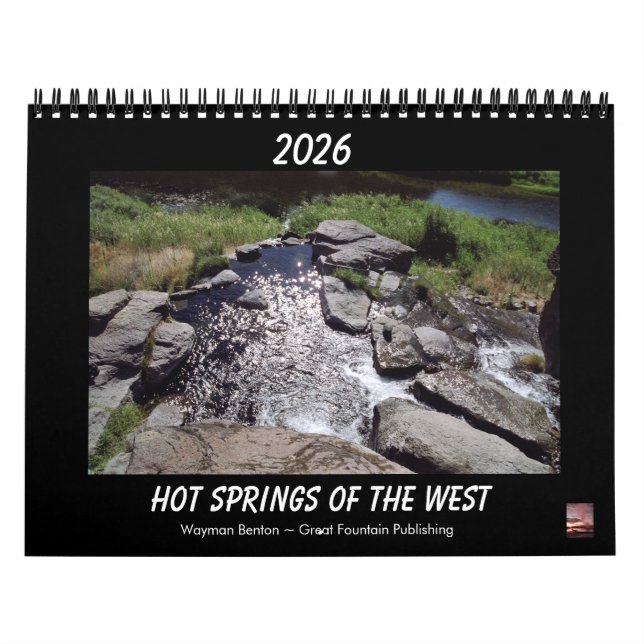 Hot Springs Of The West Calendar 2026 Calendar Kalender (Titelbild)