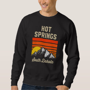 Hot Springs South Dakota Retro Vintage Stadt Staat Sweatshirt