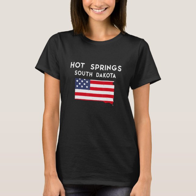 Hot Springs South Dakota USA State America Travel  T-Shirt (Vorderseite)