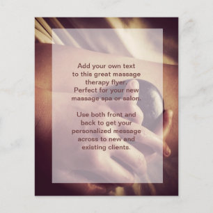 Hot Stone Massage Foto Flyer