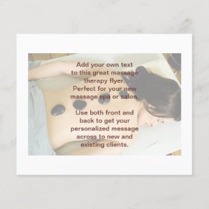 Hot Stones Massage Foto Flyer