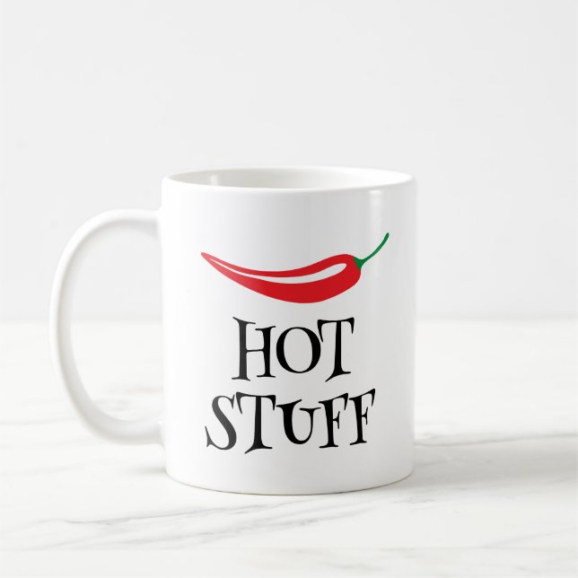 Hot Stube lustig würzig Cayenne Chili Pfeffer Kaffeetasse (Links)