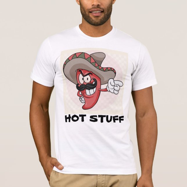 HOT STUFF FUNNY HOTTIE T - SHIRT (Vorderseite)