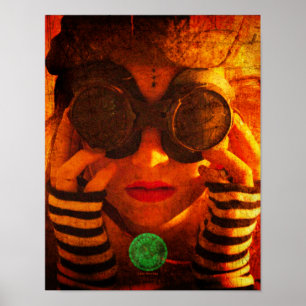 Hot Sun Print Poster