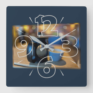 Hot Tee Quadratische Wanduhr