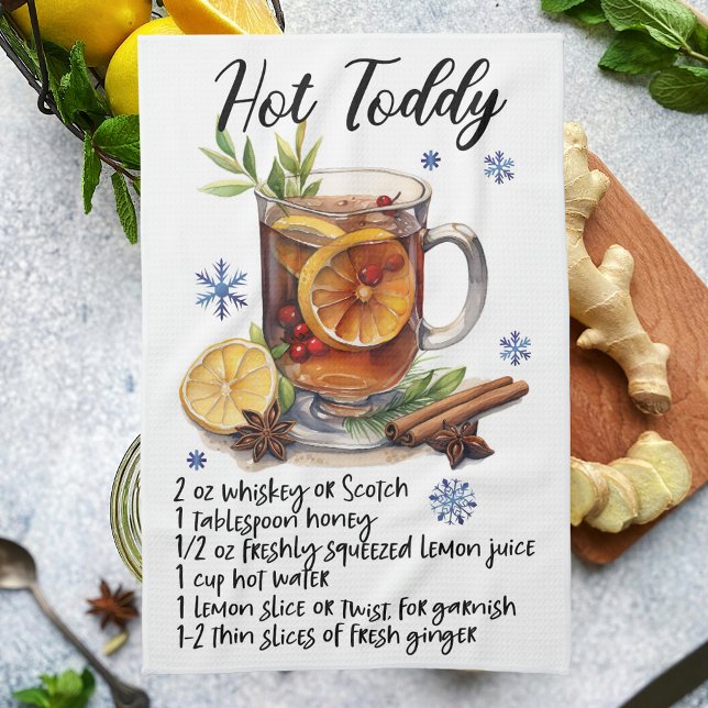 Hot Toddy Rezept Küche Handtuch (Hot Toddy Recipe Kitchen Tea Towel
)