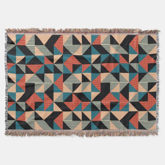 Hot Triangle: Geometrischer Memphis-Stil. Decke (Vorderseite)