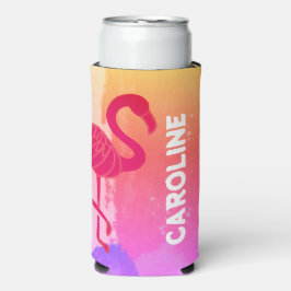 Hot Tropical Flamingo Selters Dosenkühler