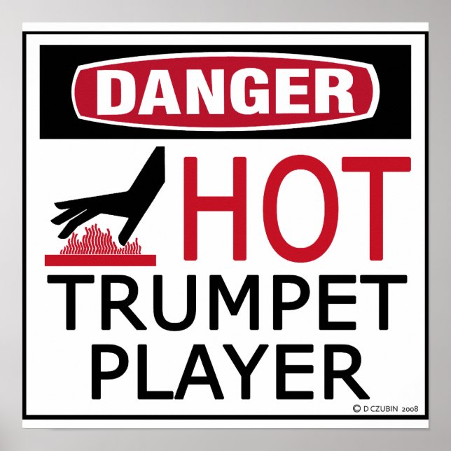 Hot Trumpet Player-Kopie Poster (Vorne)