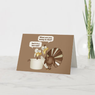 Hot Tub Türkei Feiertagskarte