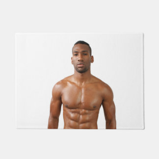 Hot Typ Muscled Stud Abs Sexy Shirless Man Hunk Fußmatte
