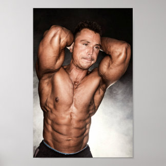 Hot Typ Sexy Shirless Bodybuilder Hunk Muskeln Poster