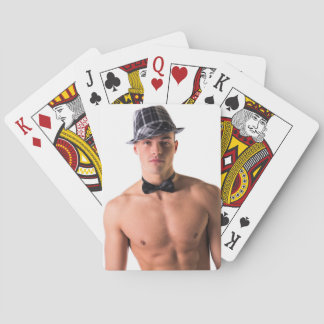 Hot Typ Sexy Shirtless Bow Krawatte Muscle Man Hun Spielkarten