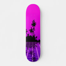 Hot Vaporwave tropische 7 3/4" Skateboard Deck