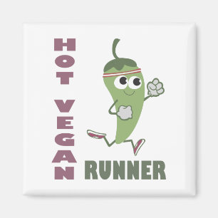 Hot Vegan Runner Magnet