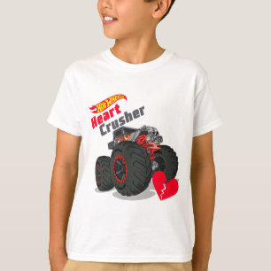 Hot Wheel Valentines Heart Crusher T-Shirt
