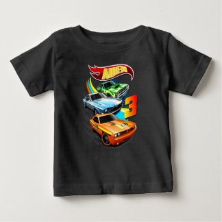 Hot Wheels Birthday T Shirt, Hot Wheels Thementeil Baby T-shirt