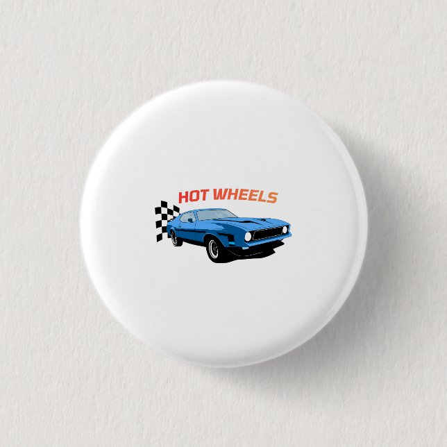 Hot Wheels – Geschwindigkeit, Stil & Leistung Button (Vorderseite)