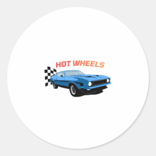 Hot Wheels – Geschwindigkeit, Stil & Leistung Runder Aufkleber