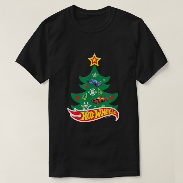 Hot Wheels Hot Wheels Weihnachtsbaum T-Shirt (Design vorne)