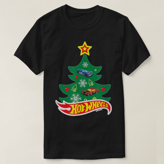 Hot Wheels Hot Wheels Weihnachtsbaum T-Shirt (Design vorne)