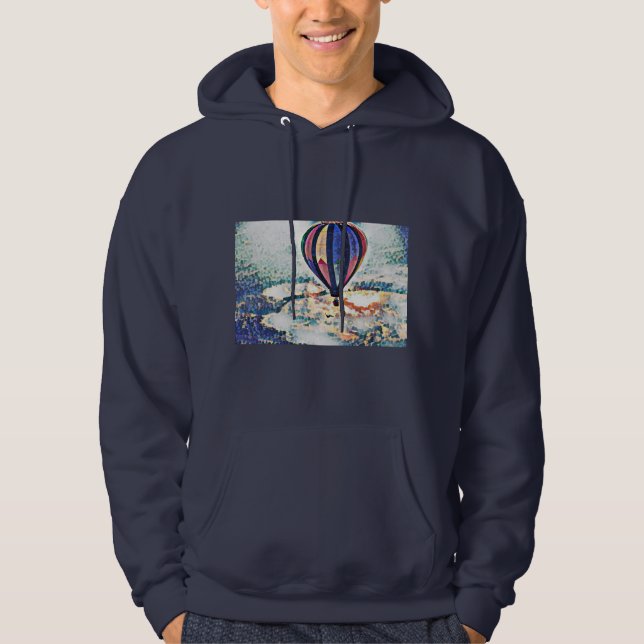 Hot Wilbur Hot Air Ballon Kunst Hoodie (Vorderseite)