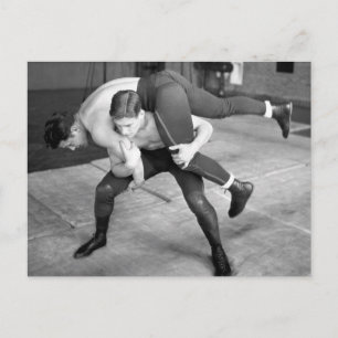 Hot Wrestler Postkarte