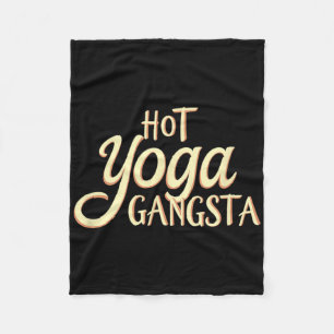 Hot Yoga Gangster und Meditation - Namaste Vintage Fleecedecke