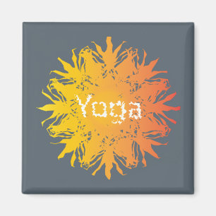 Hot Yoga Sun Magnet
