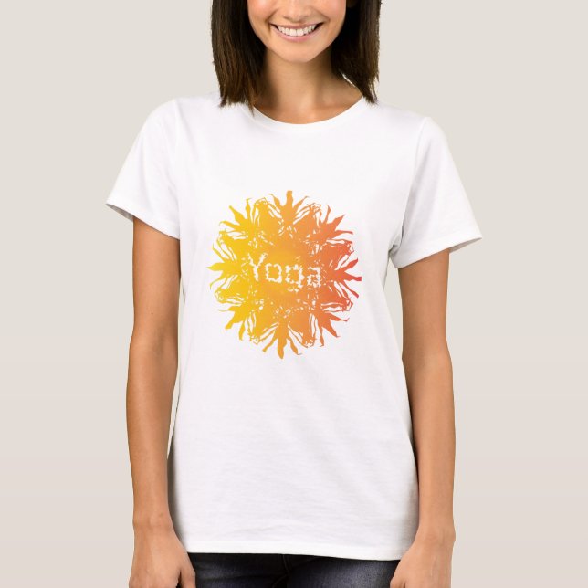 Hot Yoga Sun T-Shirt (Vorderseite)