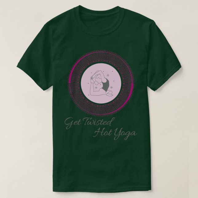 Hot Yoga Twisted Hot Yoga T-Shirt (Design vorne)